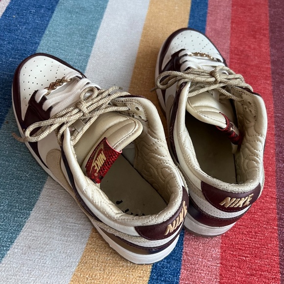 Nike Dunk Low LX "Sail/Team Gold/Burgundy Crush" Women's Shoe size 9 - Picture 11 of 11